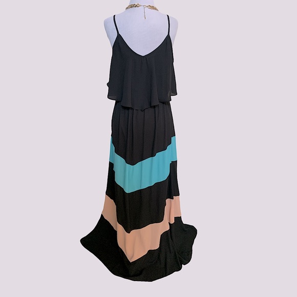 Gibson Latimer Tiered color block maxi dress - Picture 5 of 7